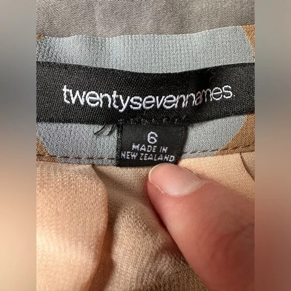 Twenty-seven names polka dot midi silk skirt (size 6) - Picture 2 of 11